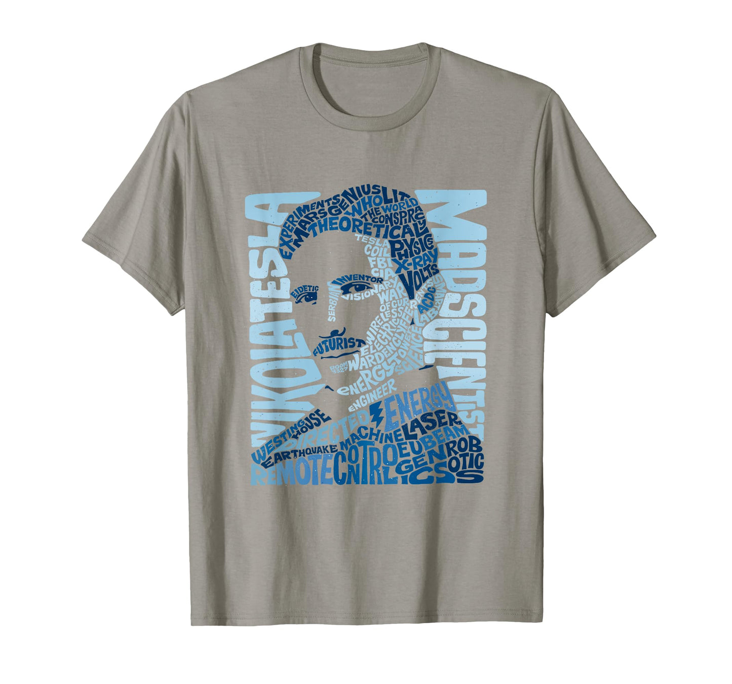 Nikola Tesla Illustration T-shirt by Glitschika Designs T-Shirt