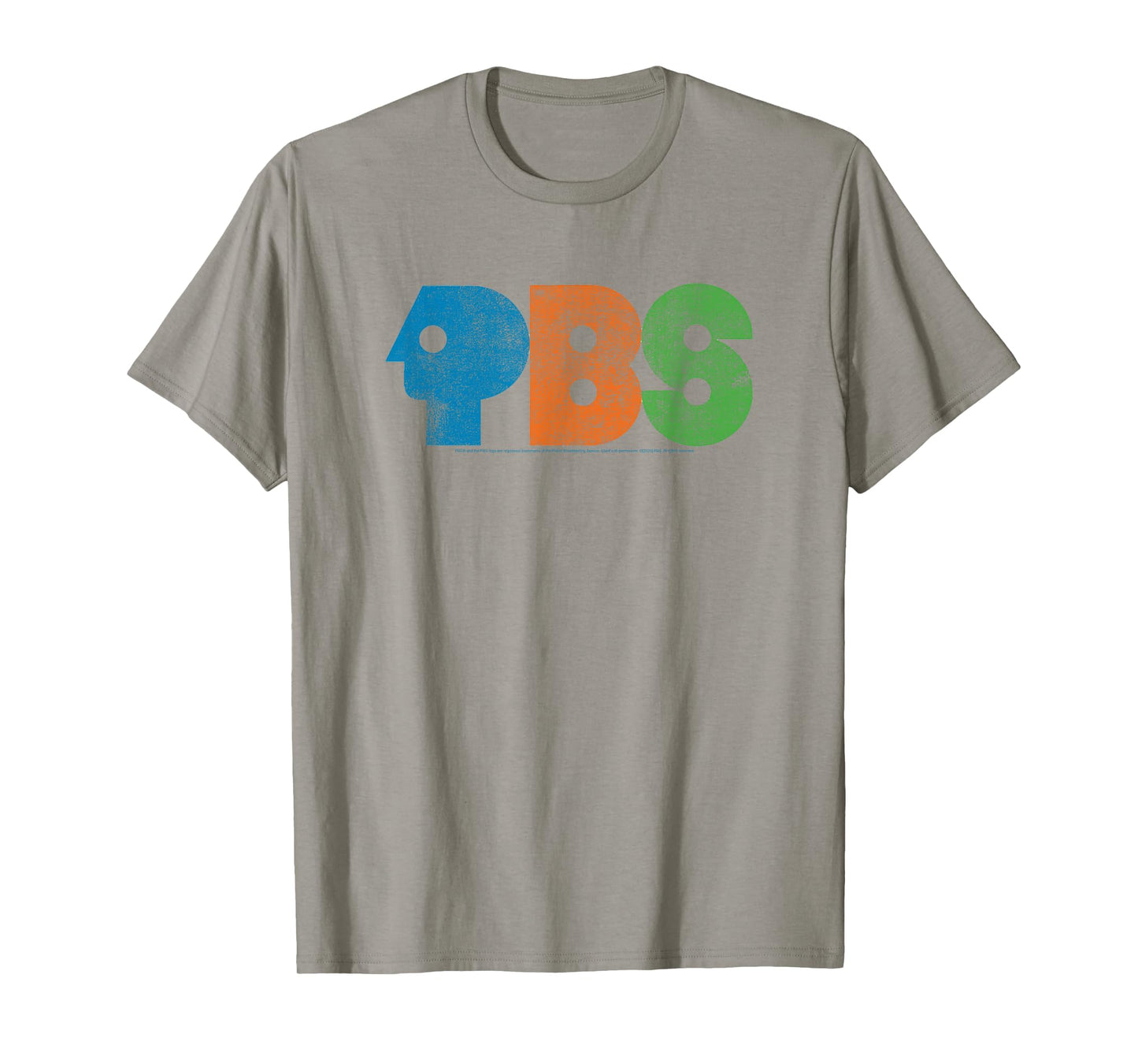 PBS Colorful Distressed Logo Public Broadcasting Service T-Shirt