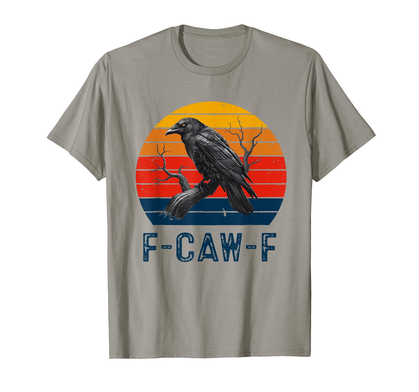 Black Crow, F-Caw-F Funny Black Bird Women Men Vintage T-Shirt