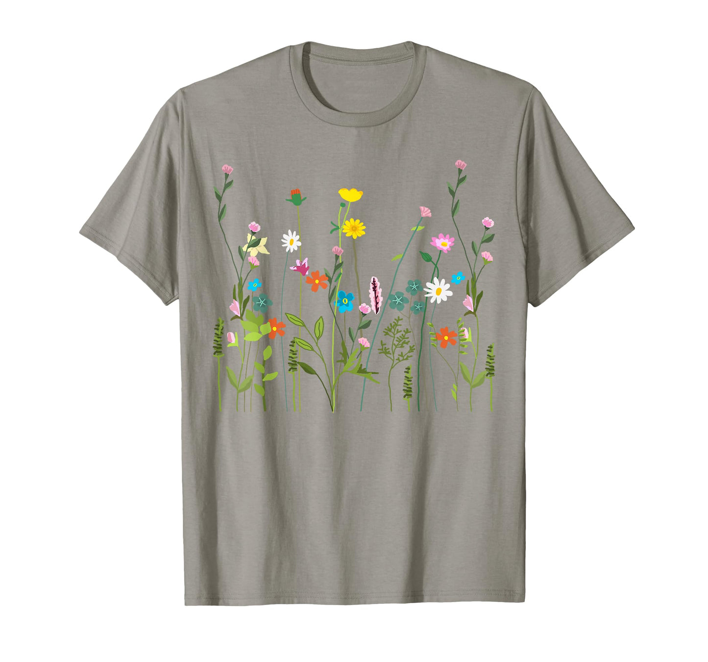 Women Wildflower Different Flowers Beautiful Floral Graphic T-Shirt