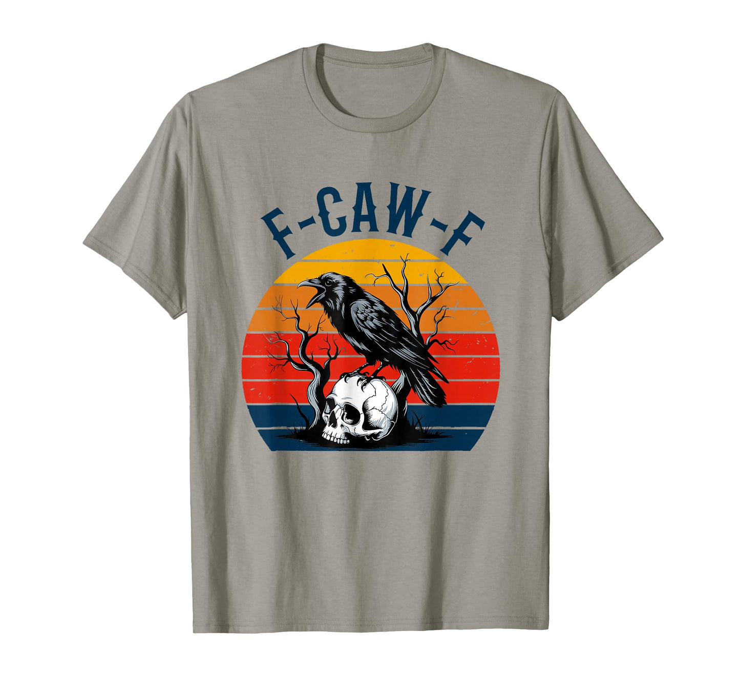 Black Crow, F-Caw-F Funny Black Bird Women Men Vintage T-Shirt