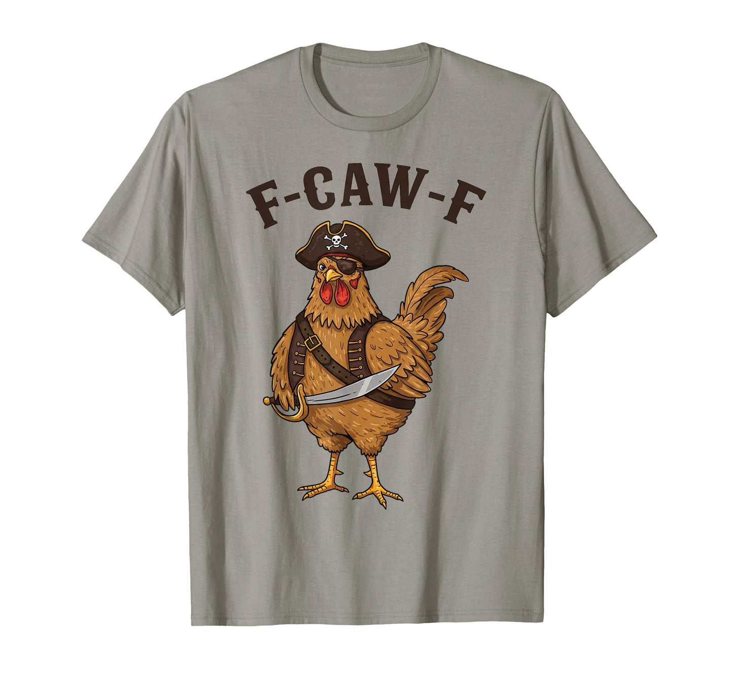 F-Caw-F Black Crow Funny Black Bird Moon Gothic Adult Humor T-Shirt
