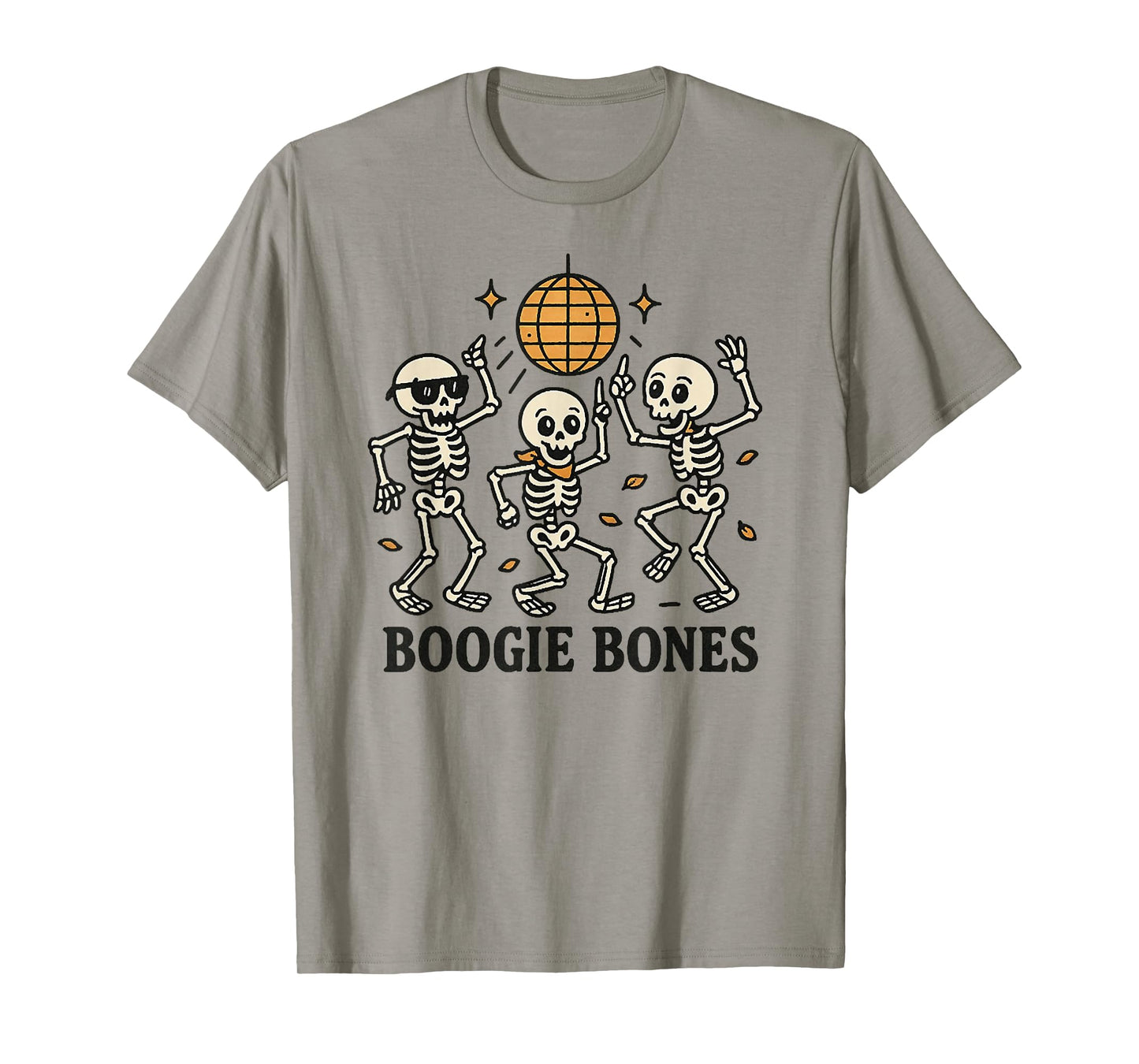 Boogie Bones, Disco Skeleton Dance, Funny Halloween Costume T-Shirt