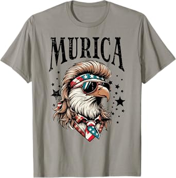 4th Of July Mullet Eagle Murica American Men Women Kids T-Shirt