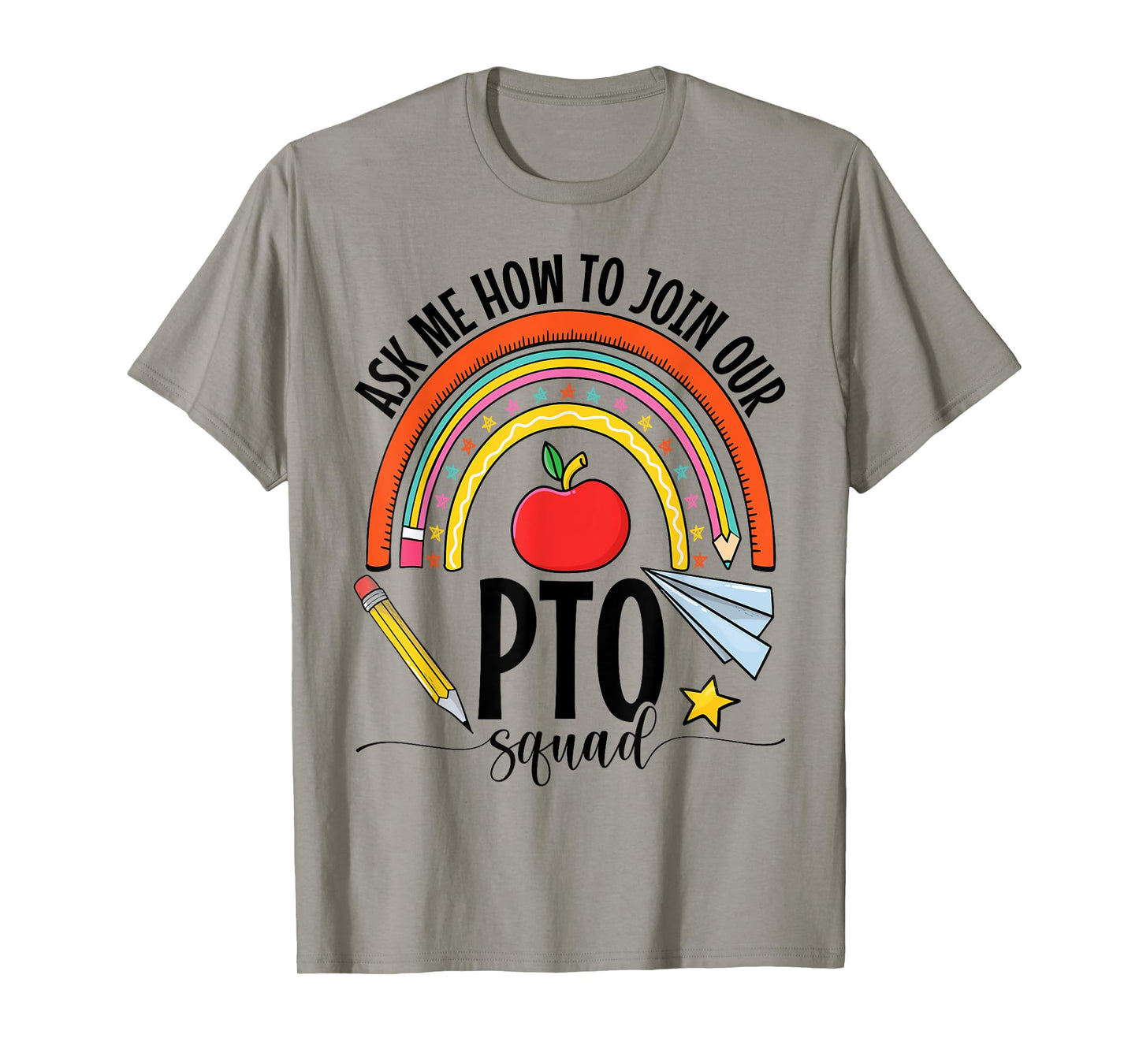 PTO Crew Parent Teacher Organization Parent School Volunteer T-Shirt for Men Women Girls Kids