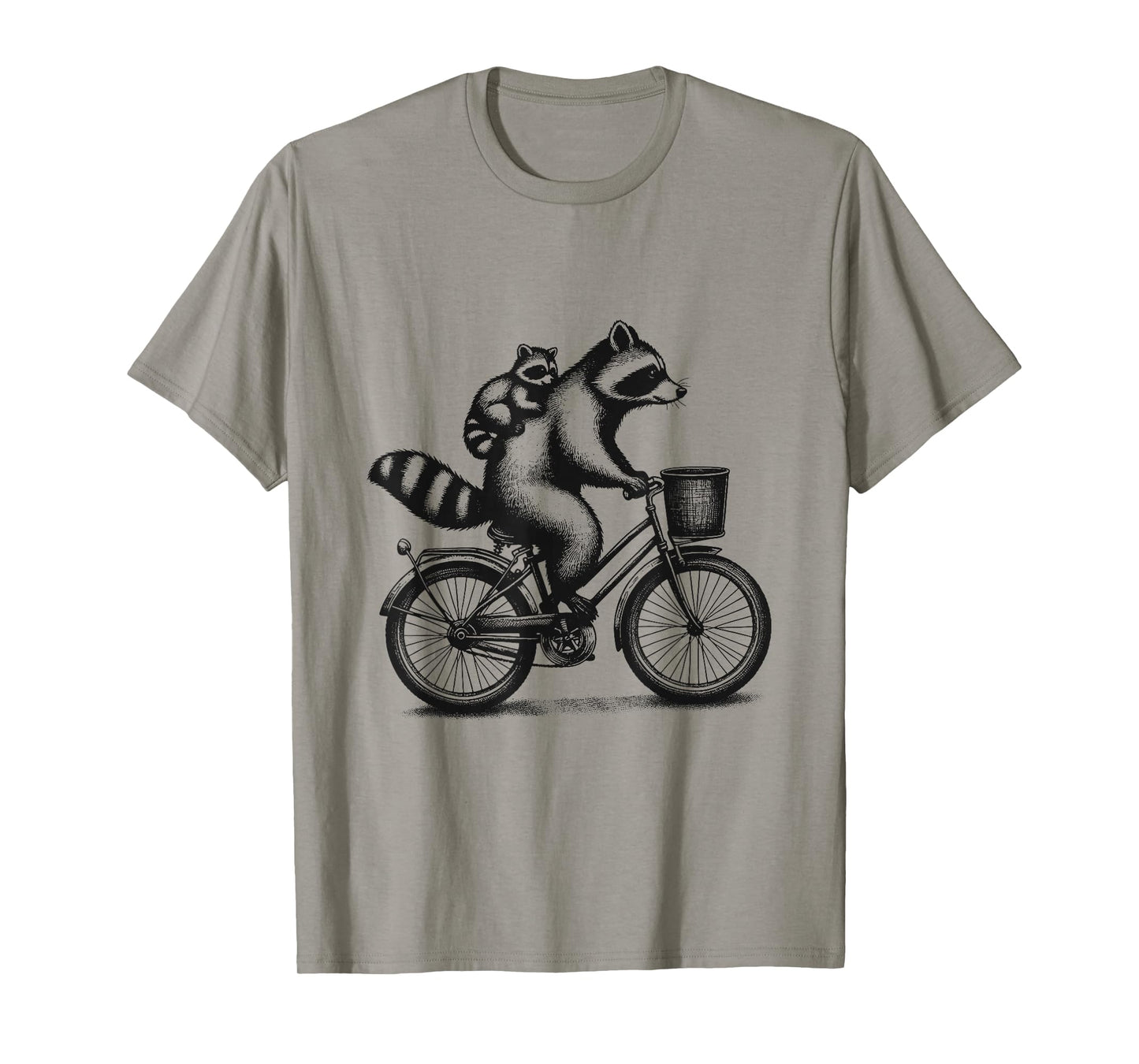 Retro Bike Racoon - Raccoon Ride Bicycle with Child T-Shirt