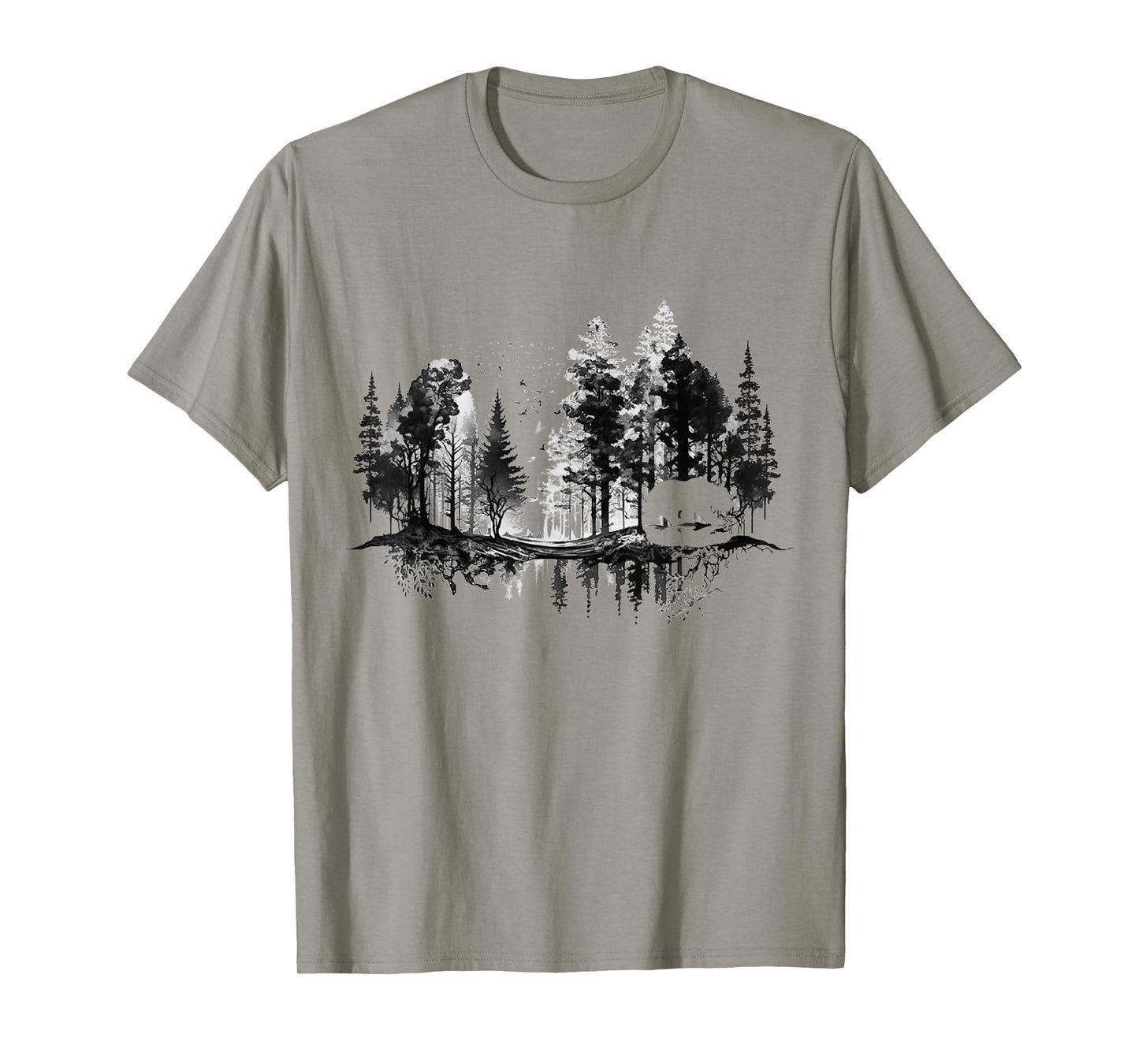 Trees Reflection Wildlife Nature Animal Bear Outdoor Forest T-Shirt