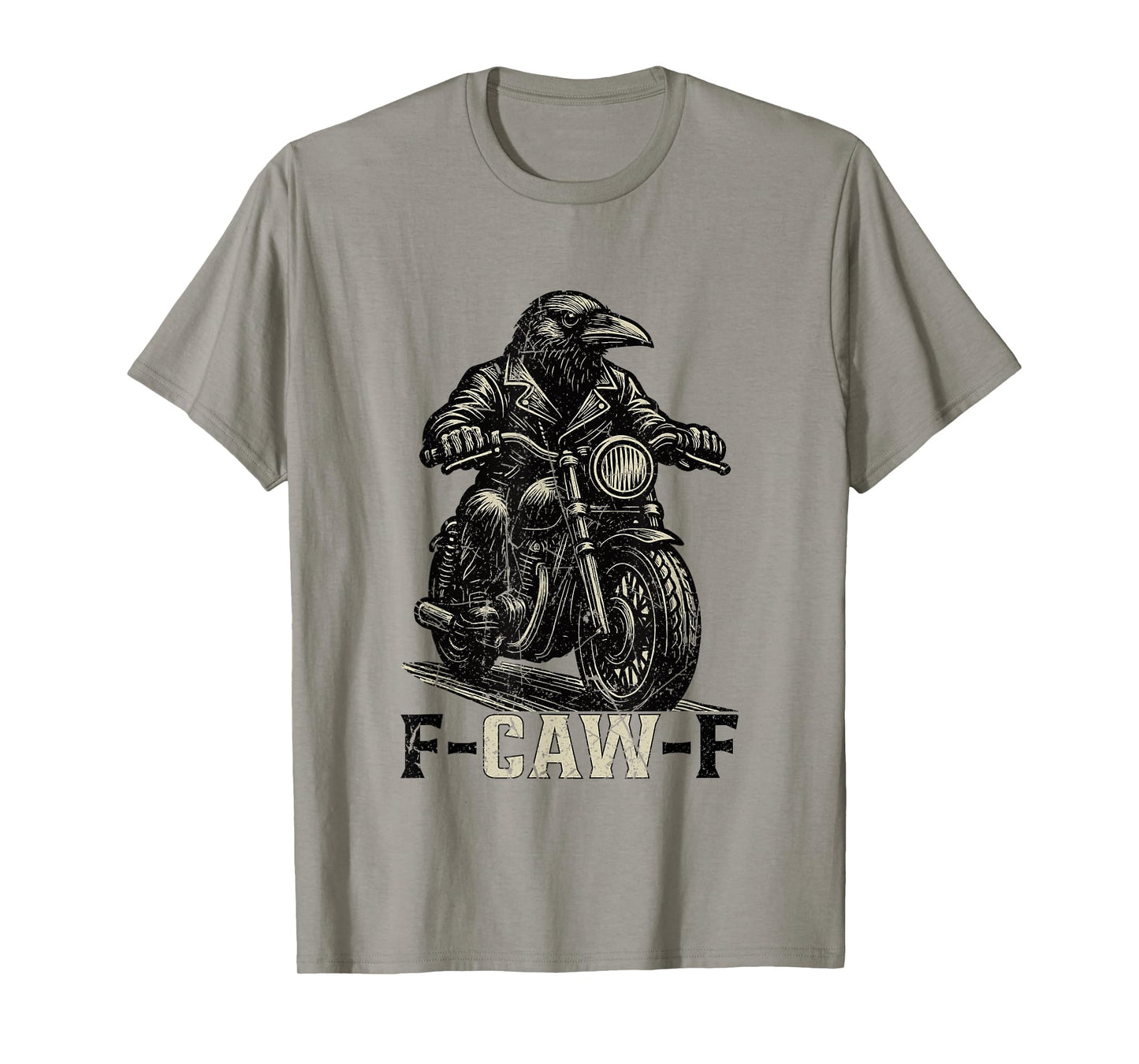 F-Caw-F Crow Gothic Motorcycle Halloween T-Shirt T-Shirt