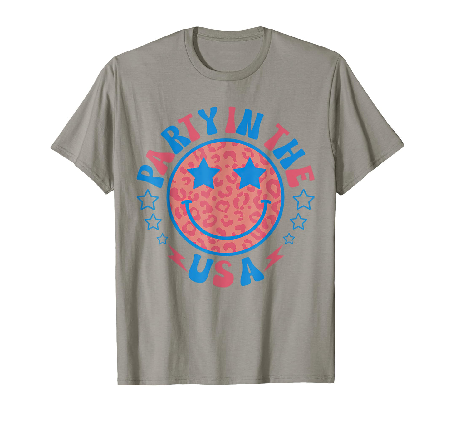 Party in the USA 4th of July Preppy Smile T-Shirt