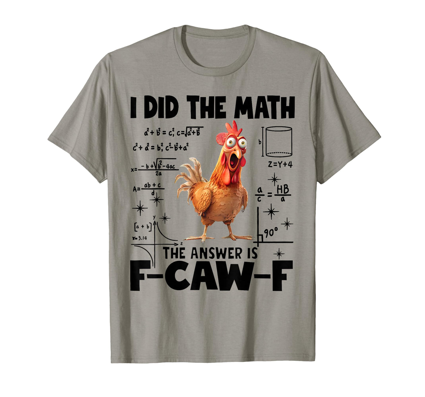 F-Caw-F Funny Chicken Humor F-Caw-F Quote Rooster Meme T-Shirt