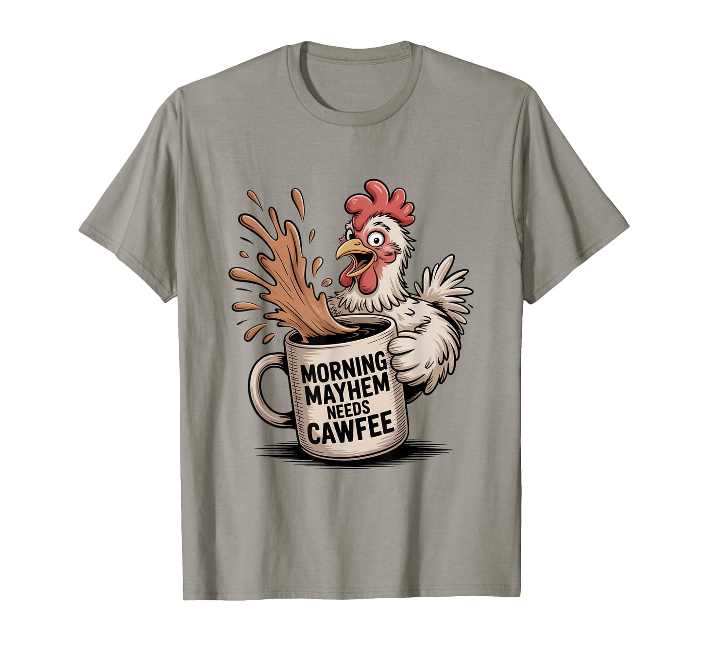 Funny Coffee Lover F-CAW-F Cawfee T-Shirt