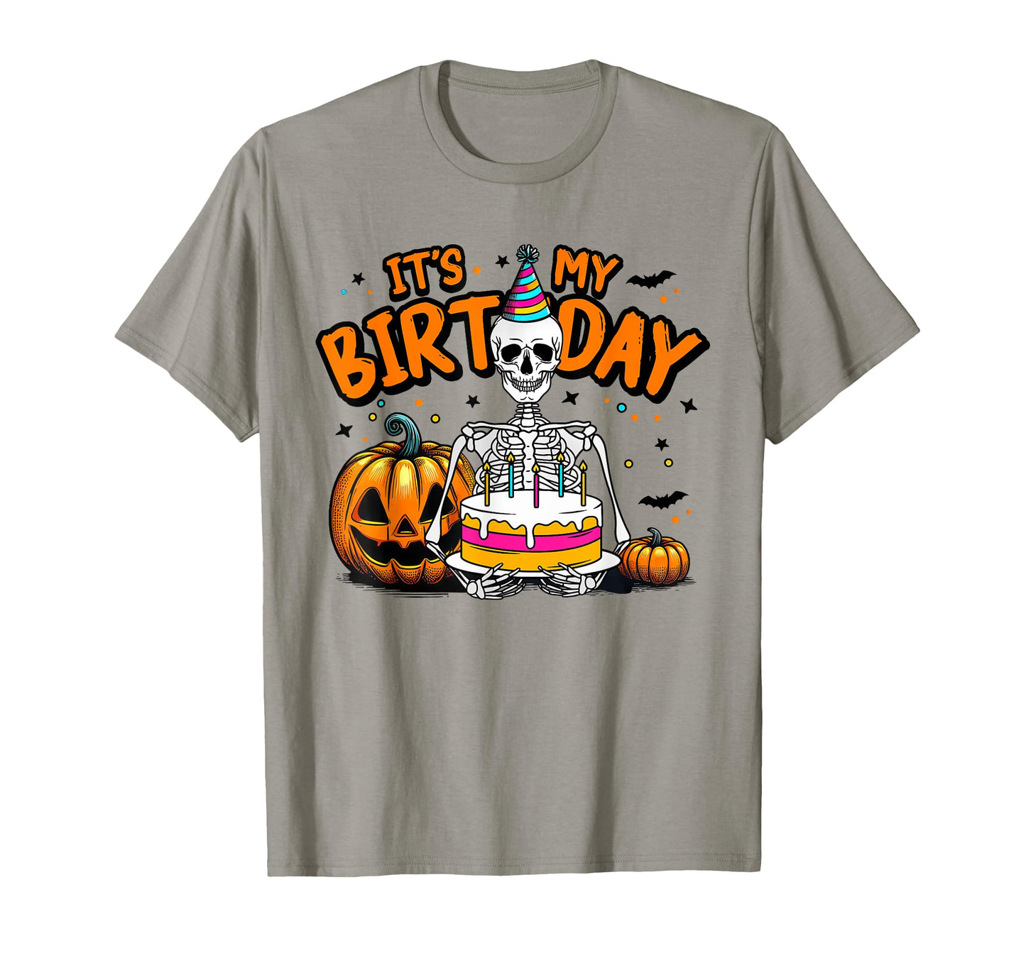 It's My Birthday Skeleton Happy Halloween Birthday Party T-Shirt