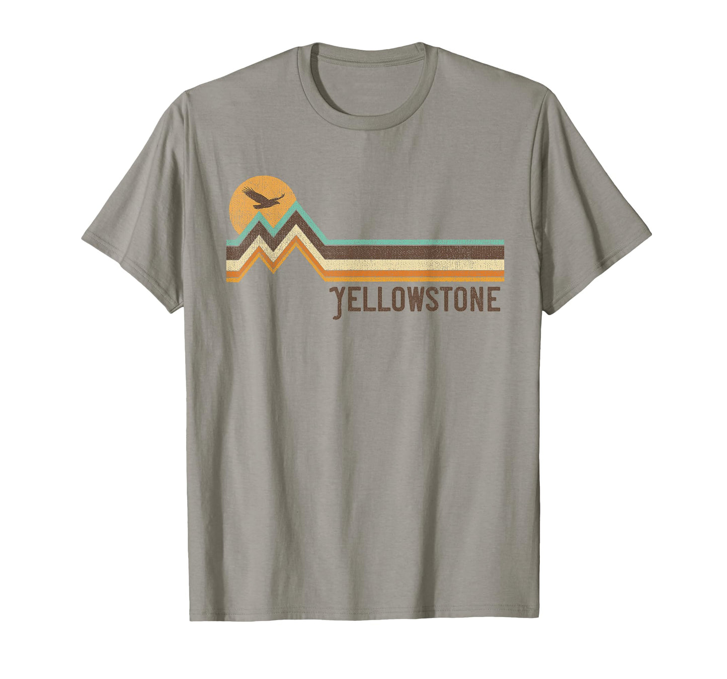 Yellowstone National Park 70s 80s Retro Vintage Distressed T-Shirt