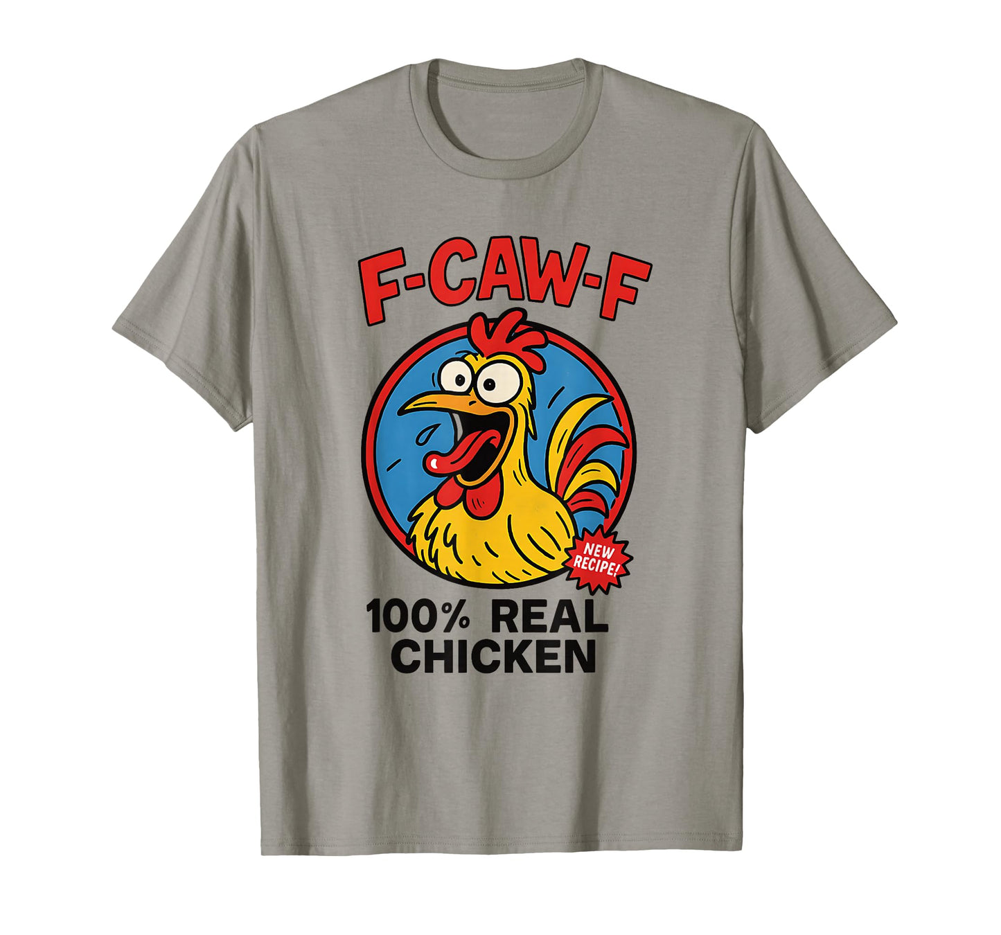 F-CAW-F Funny Chicken Bootleg Graphic Adult Humor T-Shirt
