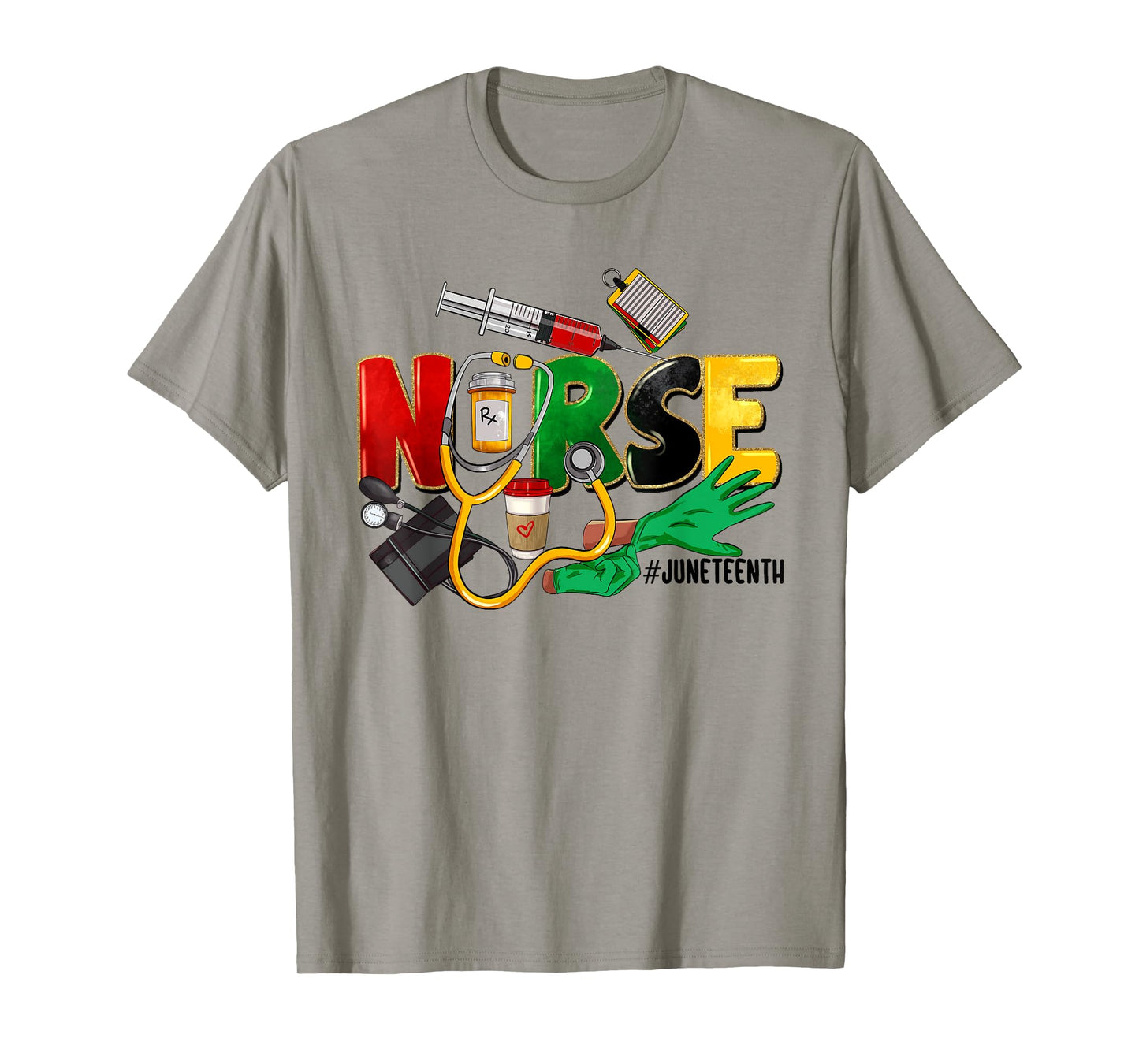 Juneteenth Nurse Black Women Black History Month Nursing T-Shirt