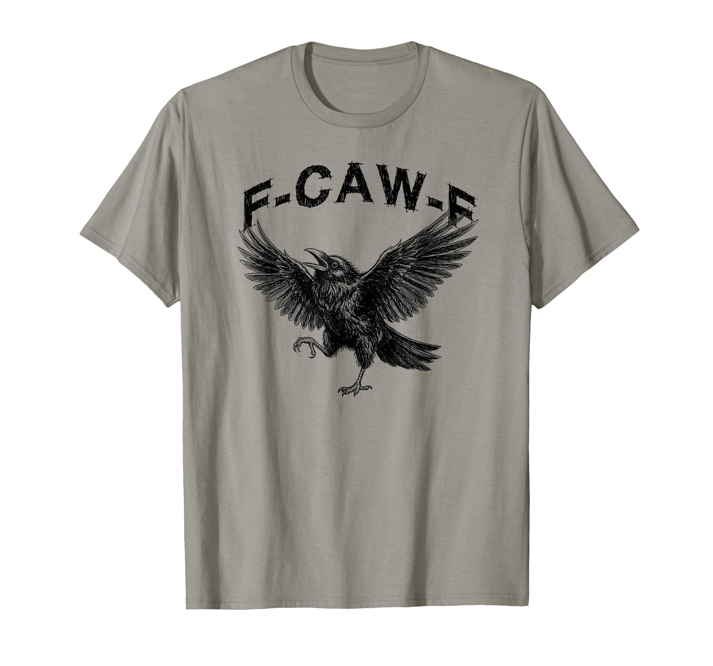 F-Caw-F Black Crow Lover Humor Raven FCAWF Meme T-Shirt