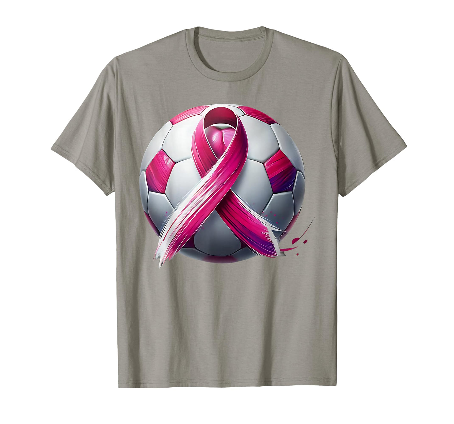 Breast Cancer Soccer Ball Pink Ribbon Kick for a Cure T-Shirt