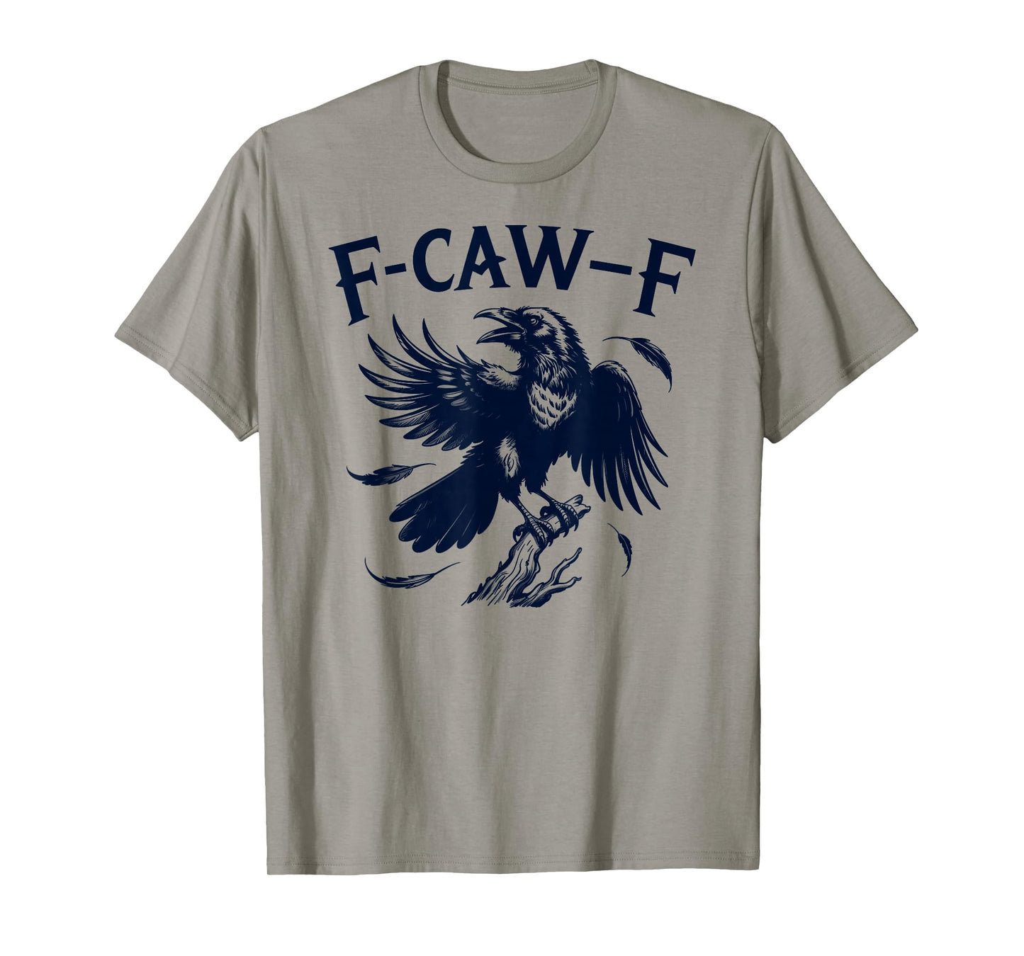 F-Caw-F Funny Black Bird Moon Gothic Adult Humor T-Shirt