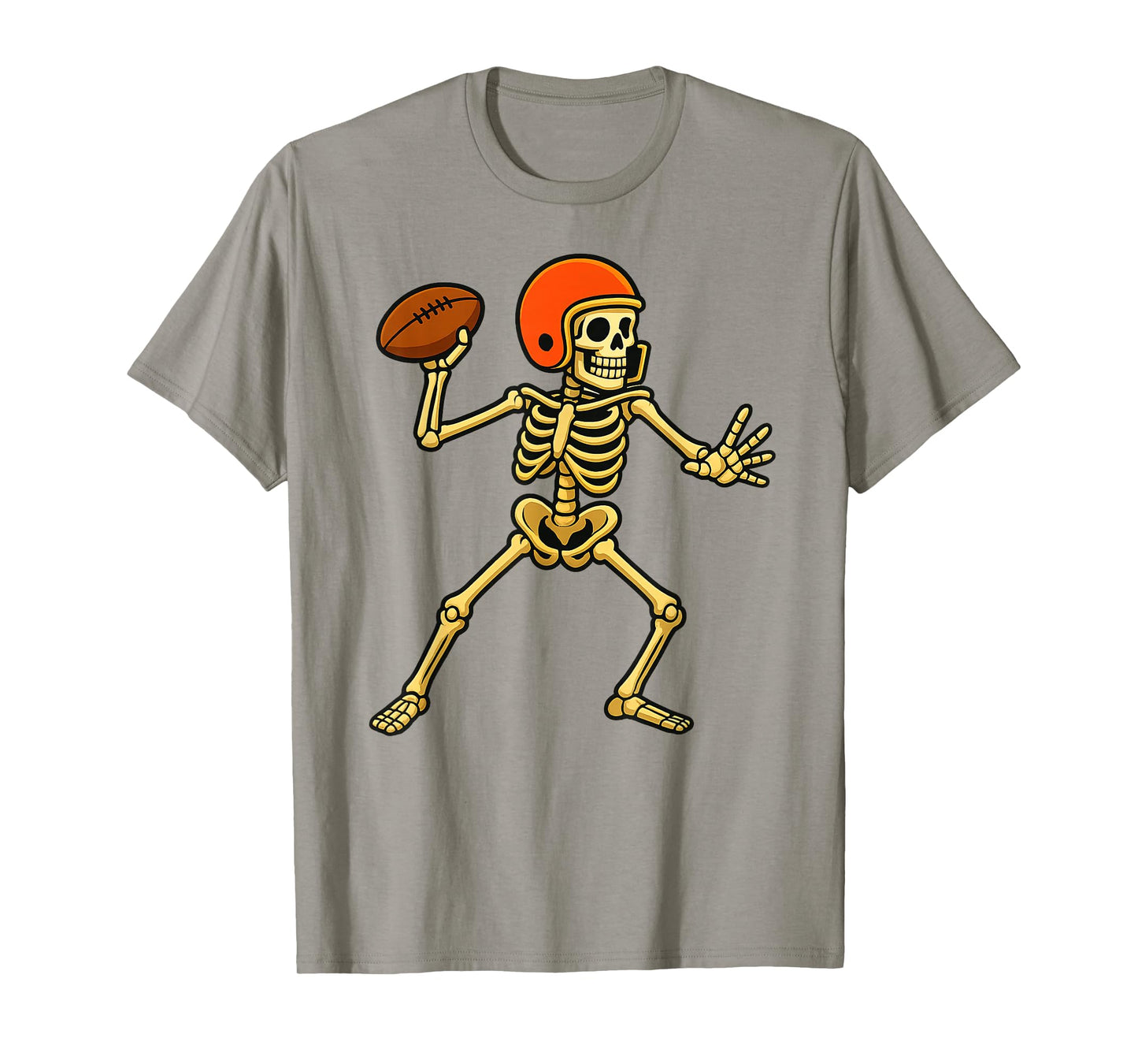 Skeleton Football Halloween American Football Costume Spooky T-Shirt