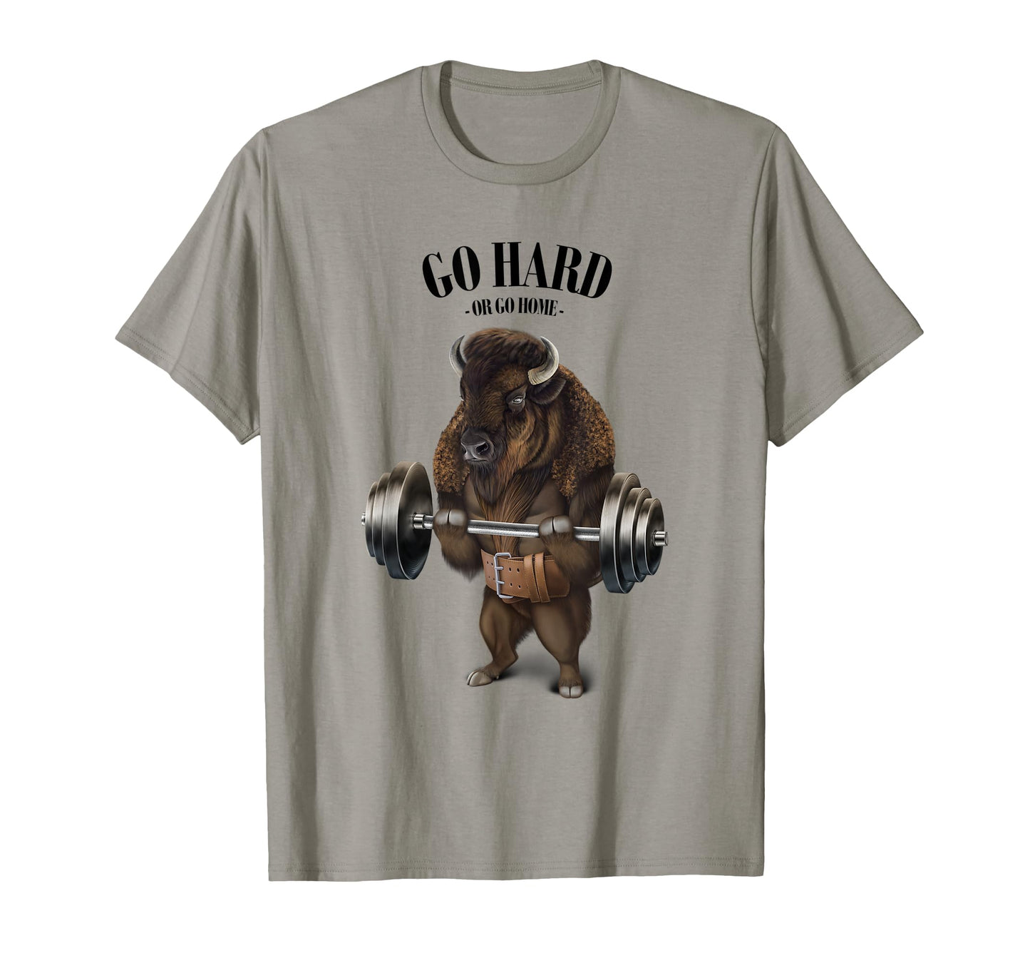 Bison Buffalo Bull Weightlifting in Fitness Gym T-Shirt