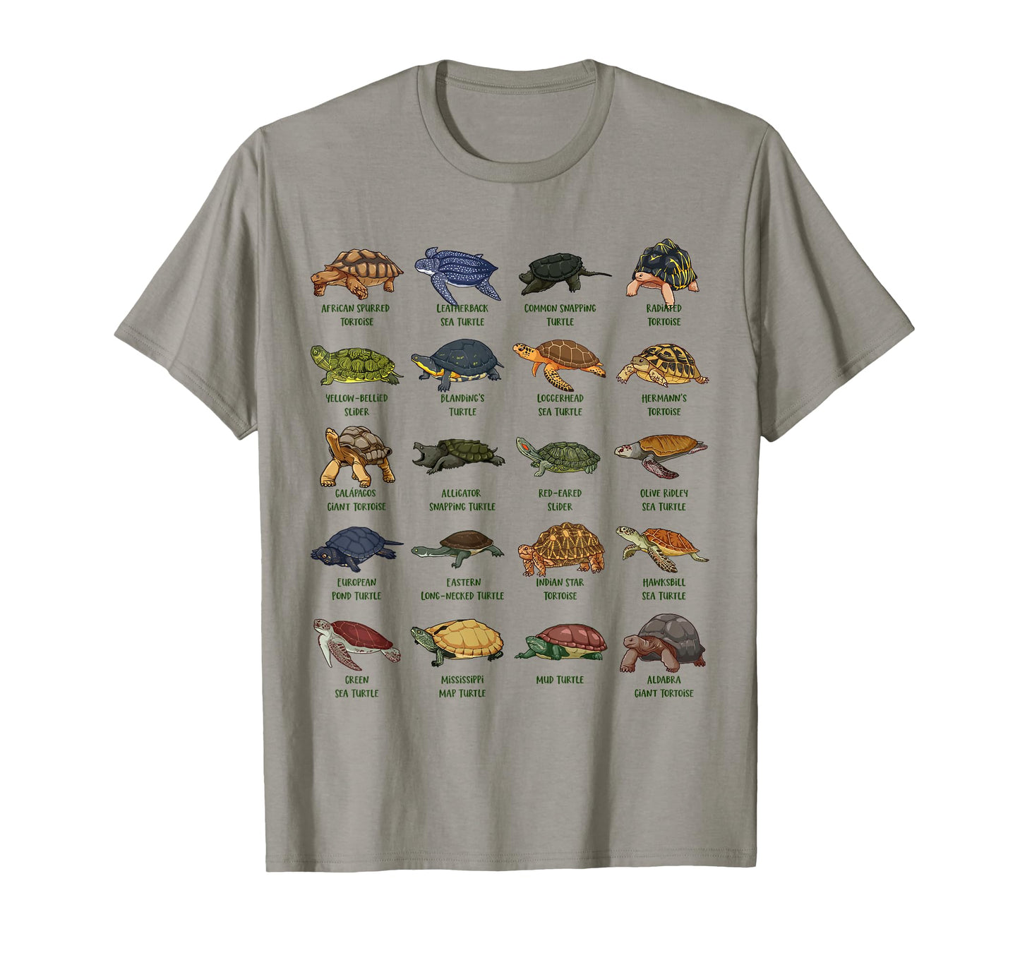 Tortoises and Turtles - Types of Turtles T-Shirt