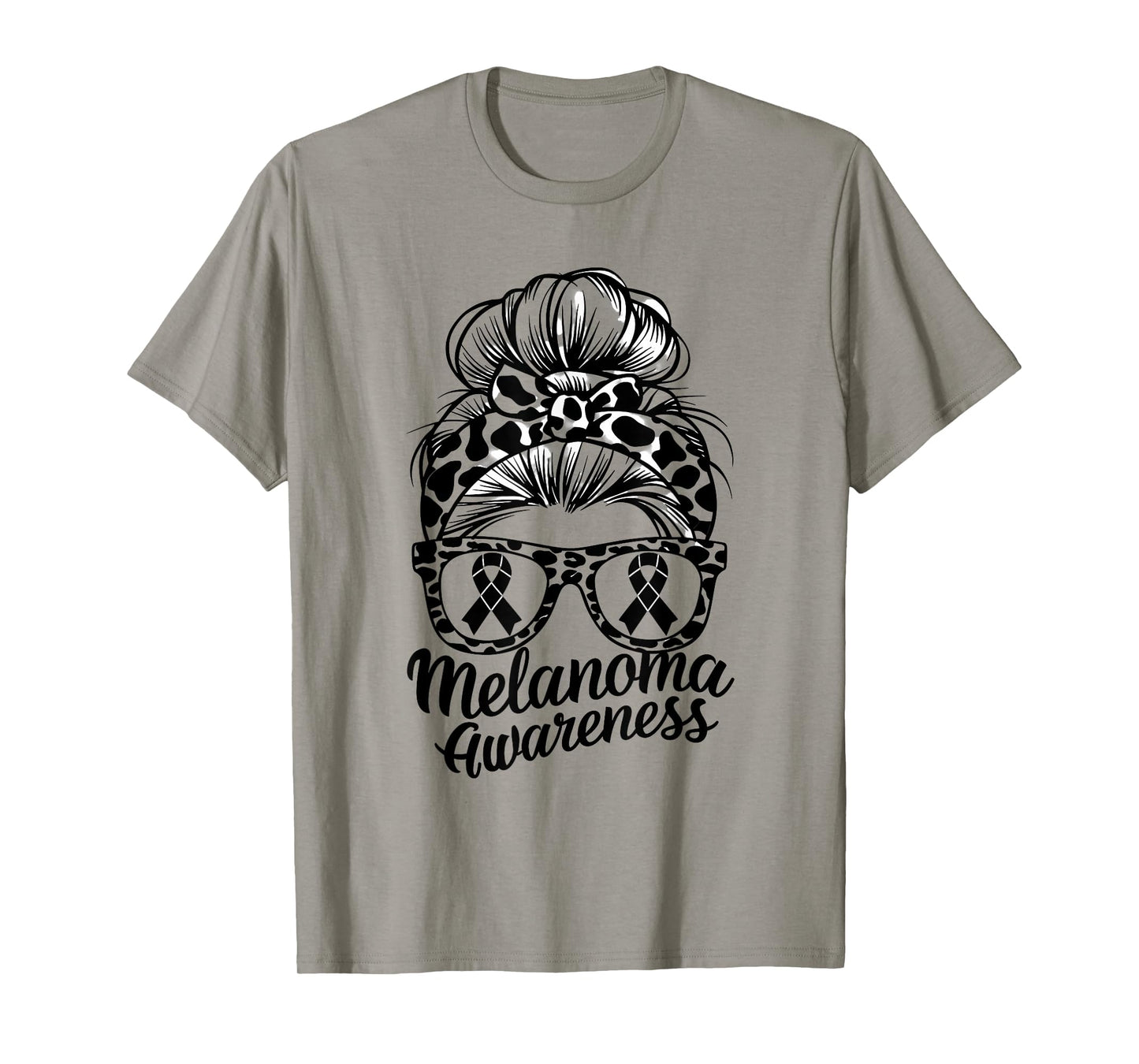 Melanoma Cancer Awareness Woman Headscarf Skin Cancer T-Shirt