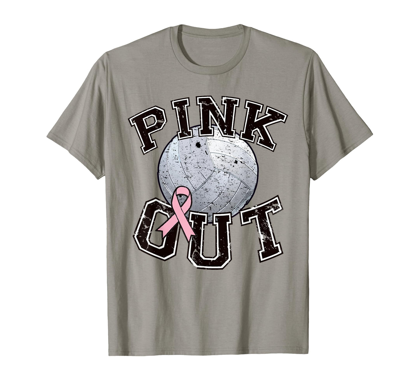 Pink Out Volleyball Team Breast Cancer Awareness Month T-Shirt