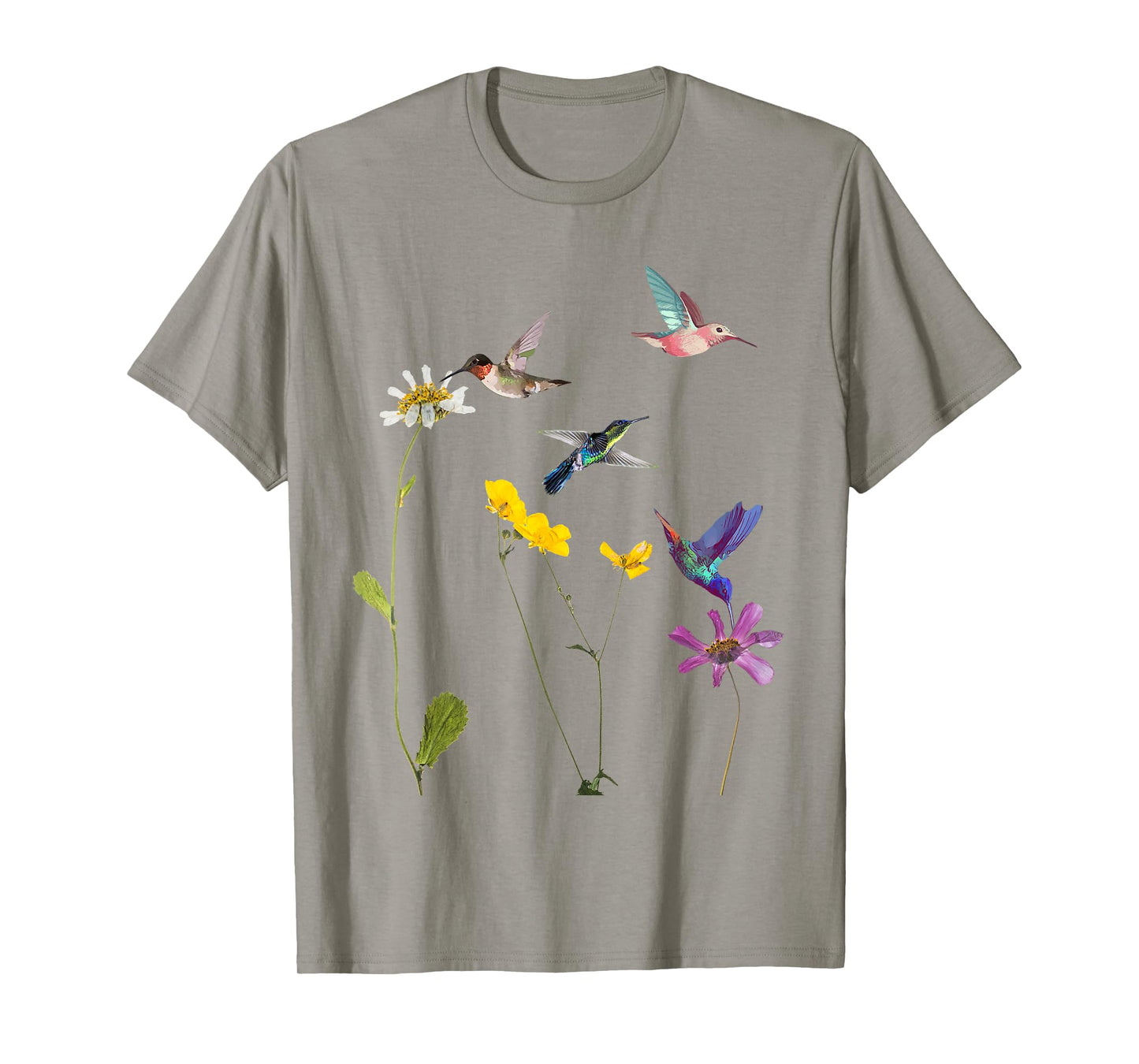 Hummingbird and Flowers tshirt T-Shirt