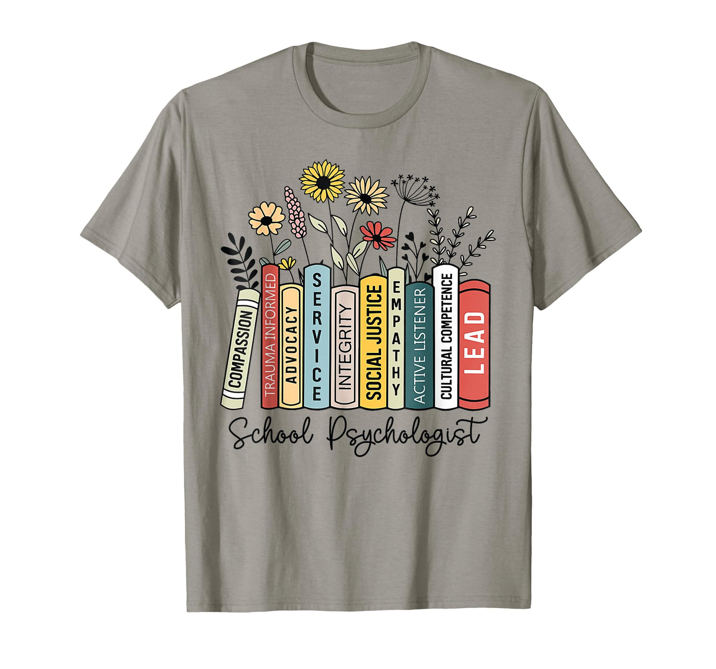 School Psychologist Book Psychology Teacher Appreciation T-Shirt