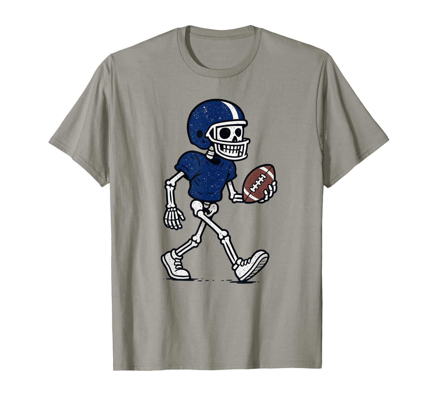 Halloween Vintage Skeleton Football T-Shirt