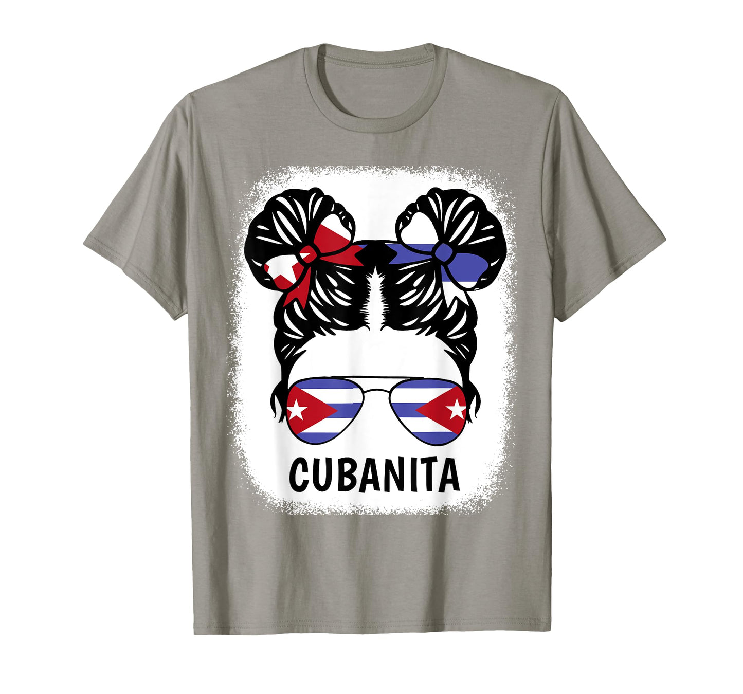 Cubanita Shirt Girl Cuba Flag Cuban Women Hispanic Heritage T-Shirt