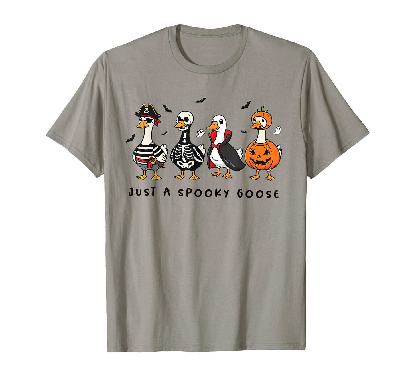 Just A Spooky Goose Halloween Silly Goose Funny Halloween T-Shirt