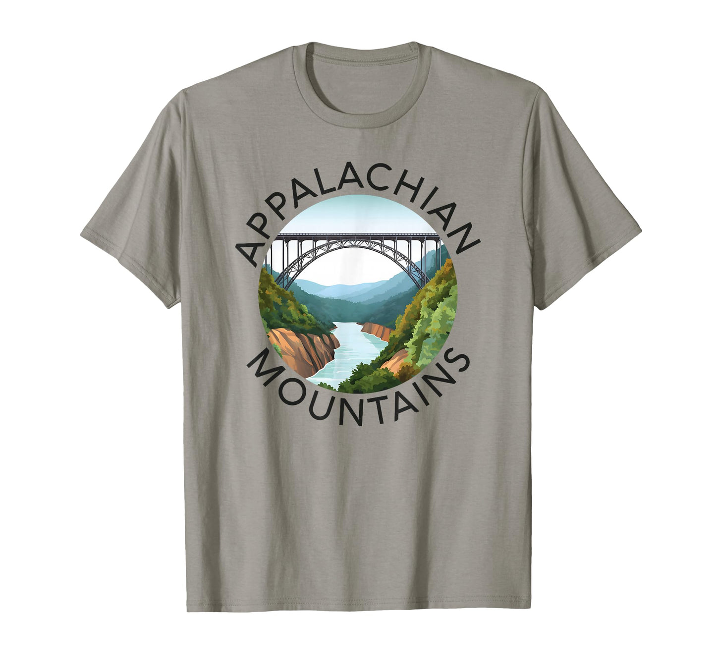 Appalachian Mountains New River Gorge Bridge West Virginia T-Shirt