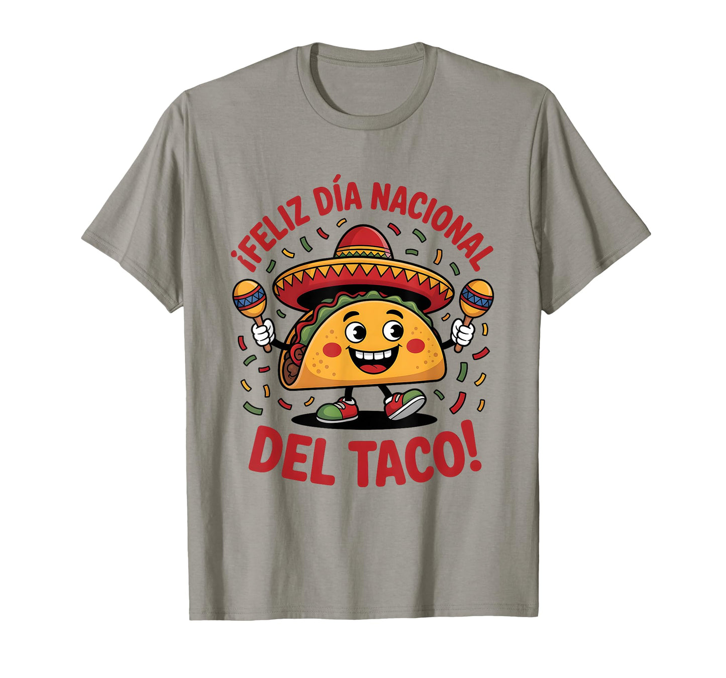 Feliz Día Nacional del Taco Fiesta Design T-Shirt