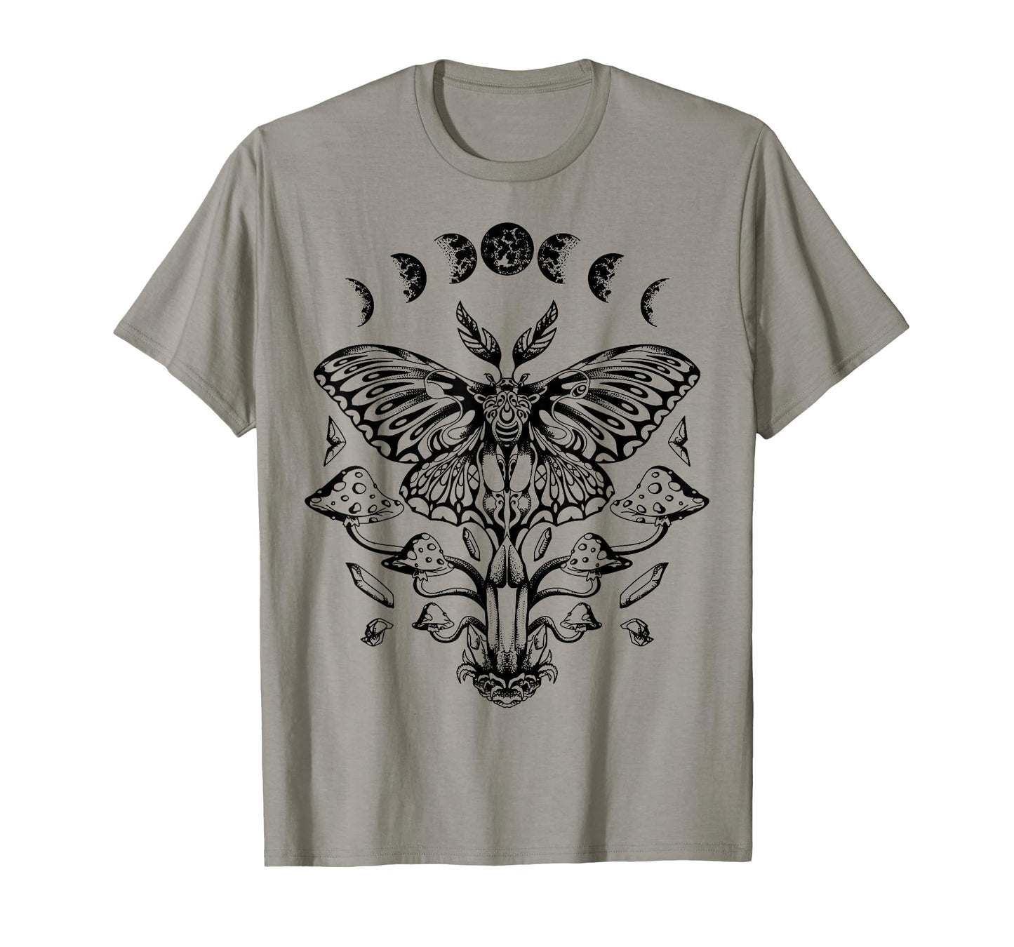 Moth Moon Phases Tarot Butterfly T-Shirt