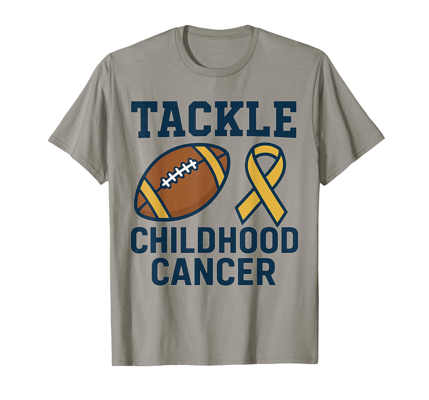 Childhood Cancer Awareness Tackle Football DIPG T-Shirt