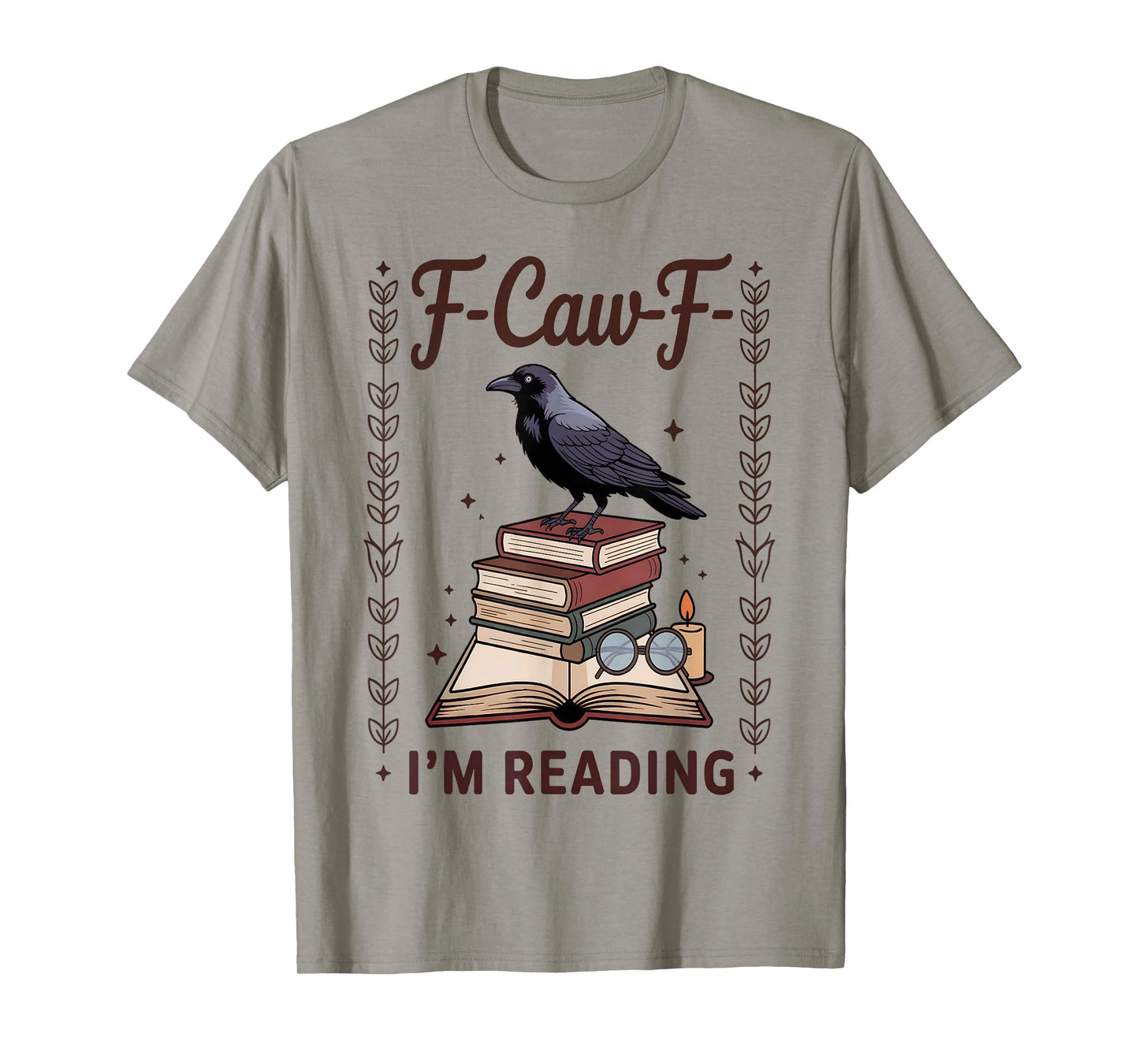 F-Caw-F Funny Raven Black Crow Spooky Season Halloween Retro T-Shirt