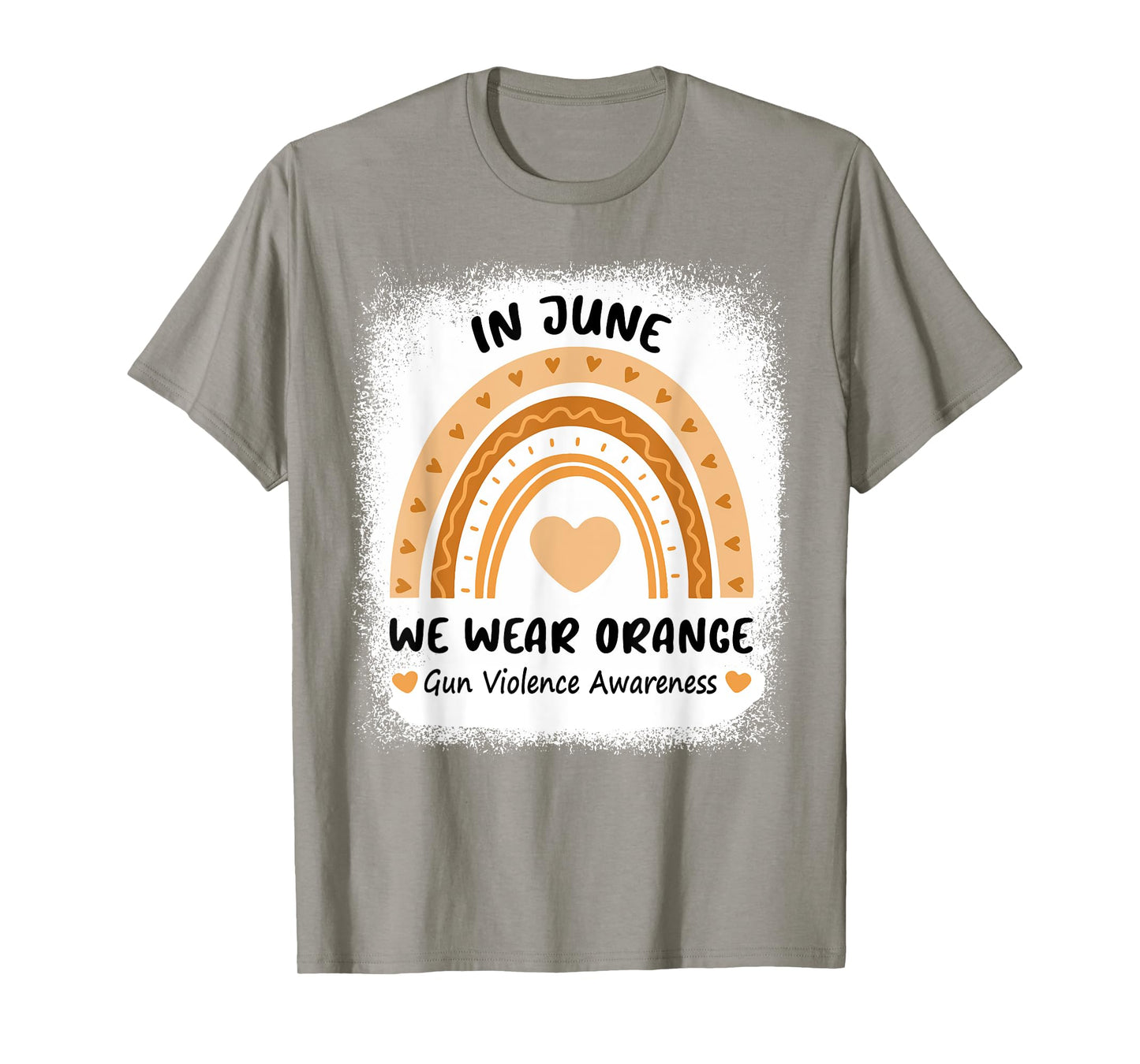 Rainbow In June We Wear Orange Gun Violence Awareness Day T-Shirt