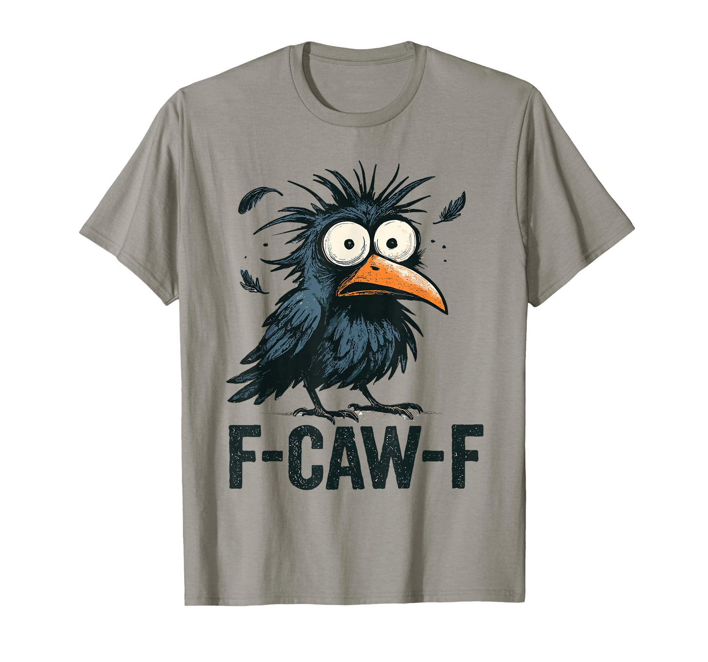 F-Caw-F Crow Funny Gothic Humor Halloween Moon T-Shirt