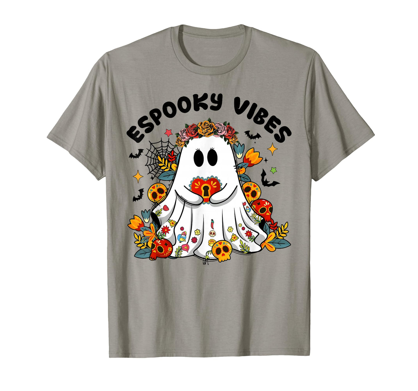 Espooky Vibes Maestra Halloween Spanish Mexican Teacher T-Shirt