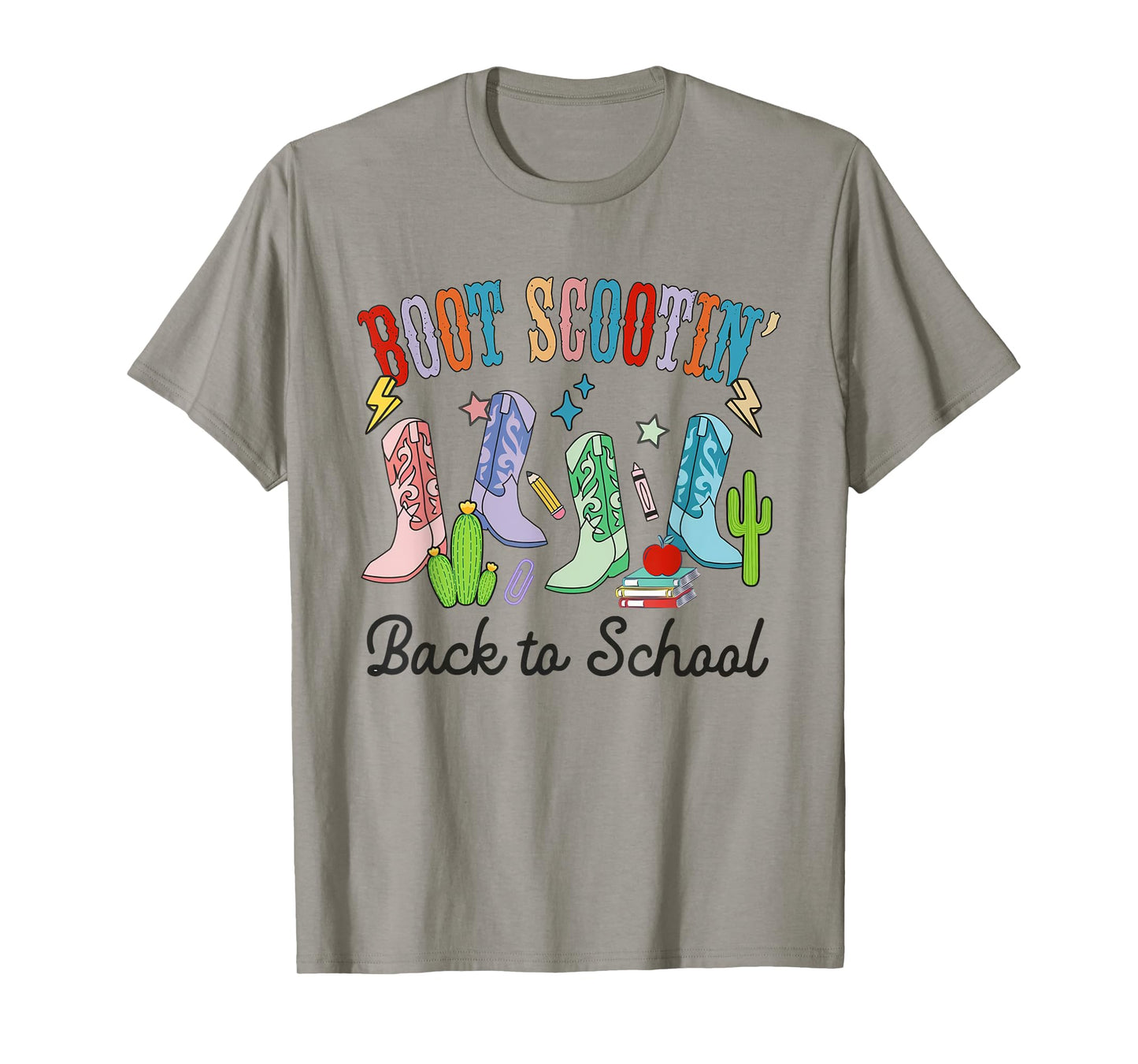 Boot Scootin' Back To School Western Teacher Cowgirl Cowboy T-Shirt
