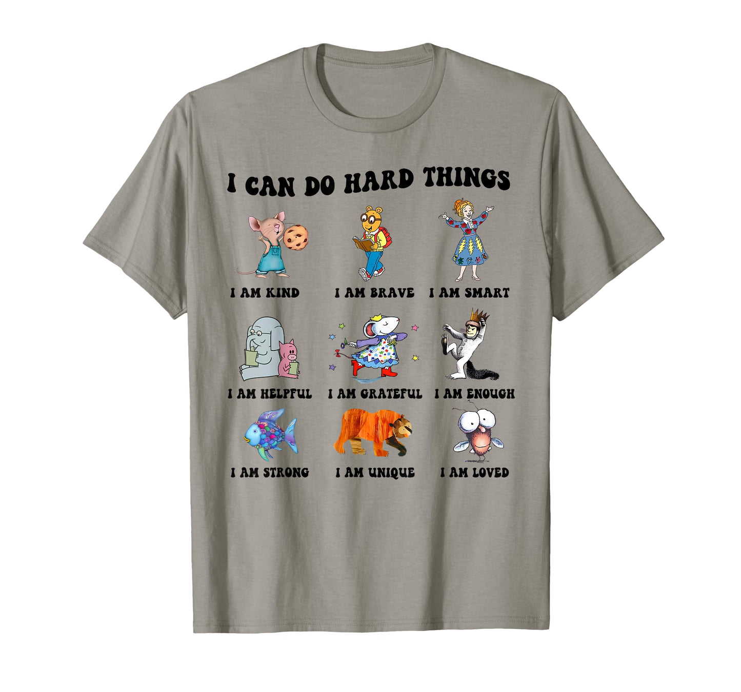 I Can Do Hard Things Teacher Back to School Children's Book T-Shirt