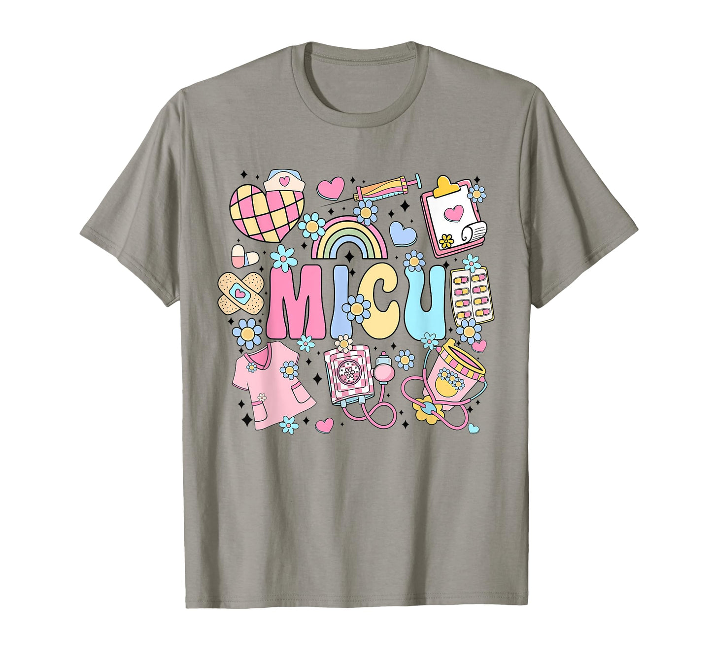 MICU Nurse Stuff Medical Intensive Care Unit ICU Nursing T-Shirt