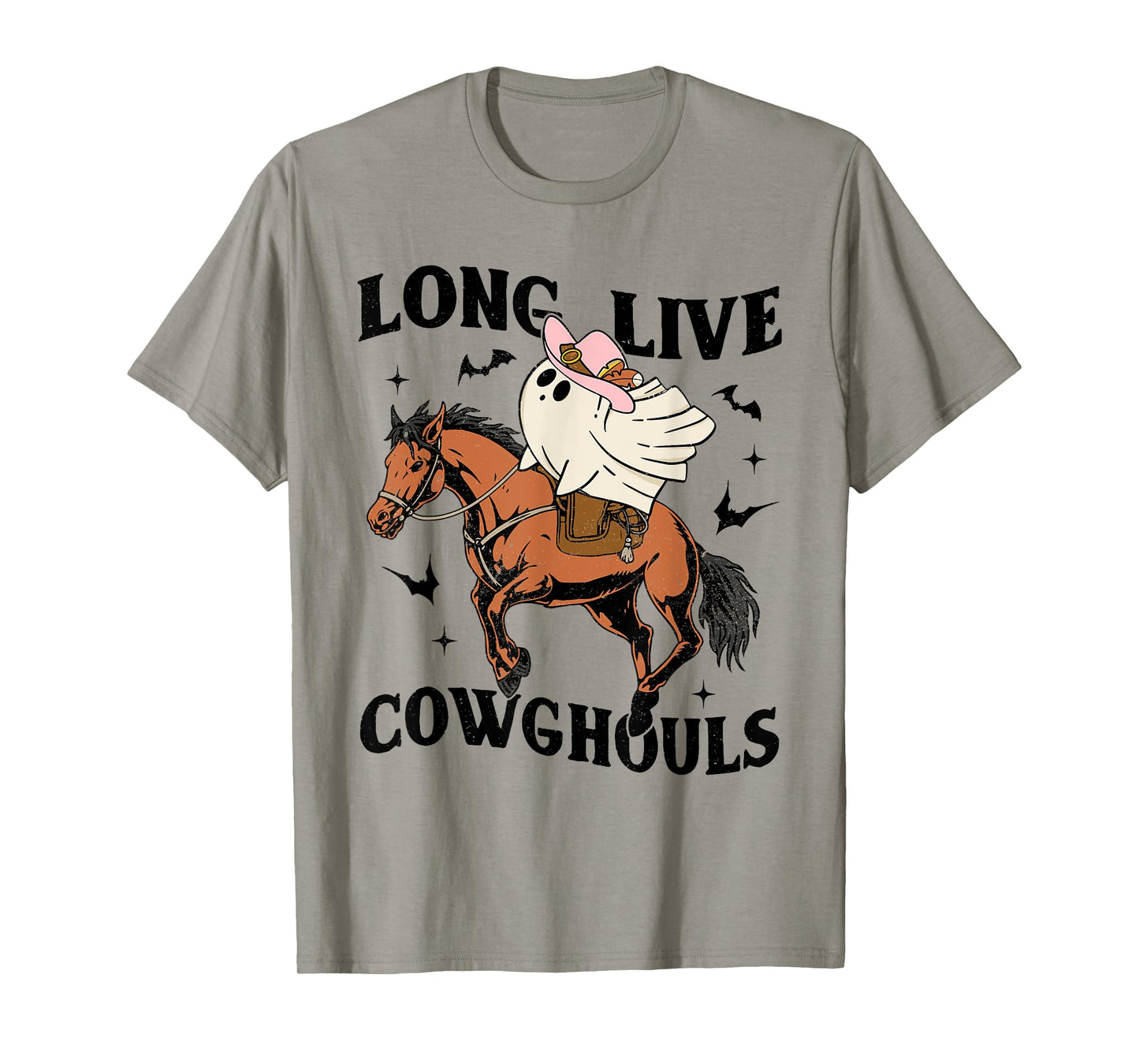 Long Live Cowghouls Halloween Cowboy Ghost Riding Horse T-Shirt