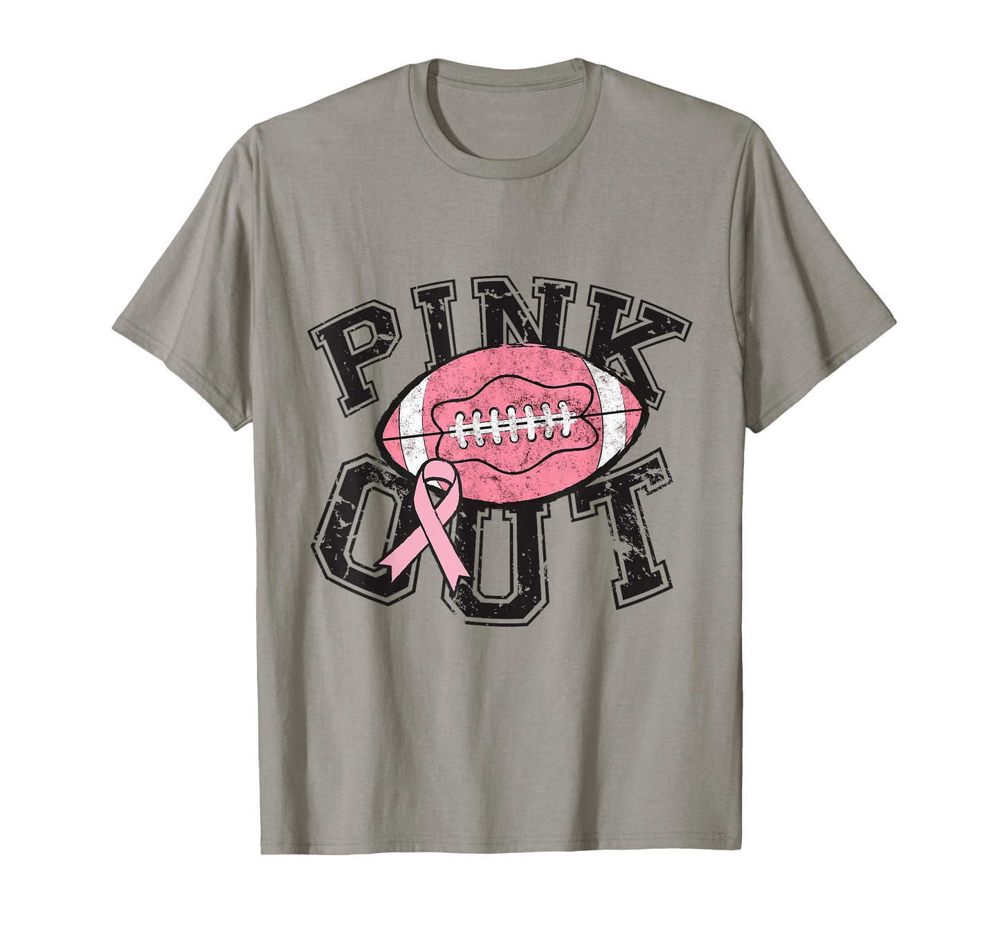 Pink Out Football Team Breast Cancer Awareness Month T-Shirt