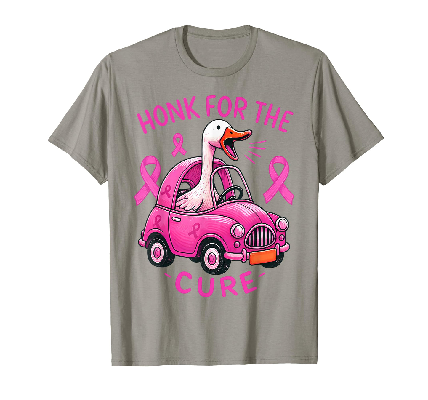 Funny Honk for The Cure Breast Cancer Awareness Goose Women T-Shirt