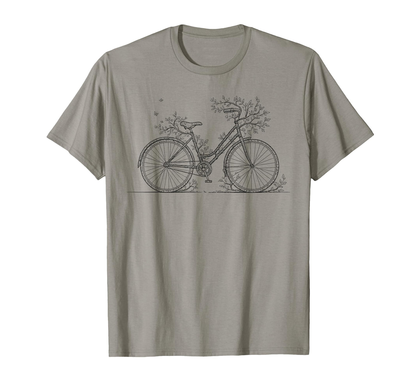 Cycling Forest Bike Nature Bicycle Floral Cyclist Women T-Shirt