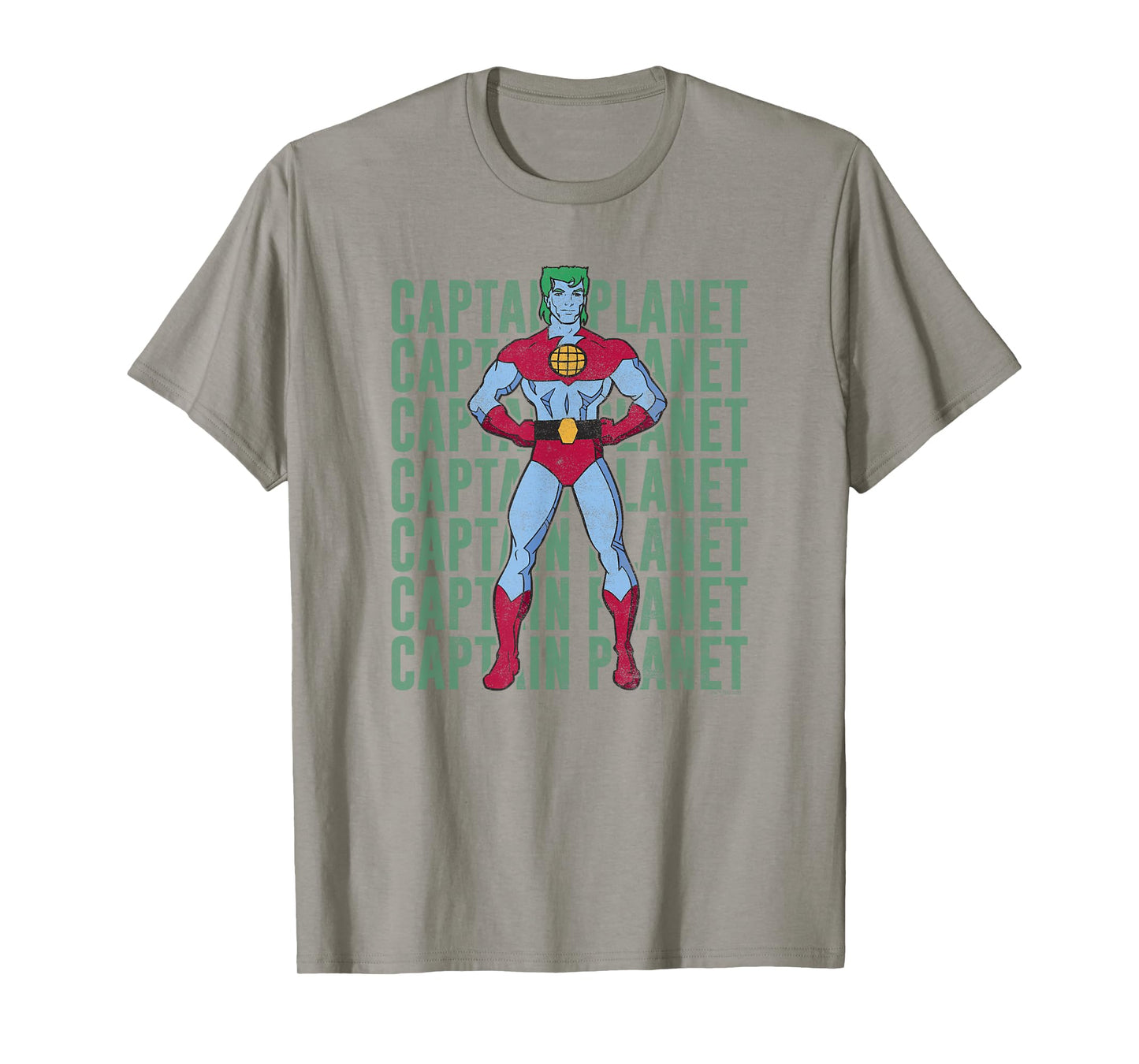Captain Planet Text Stacked Poster T-Shirt