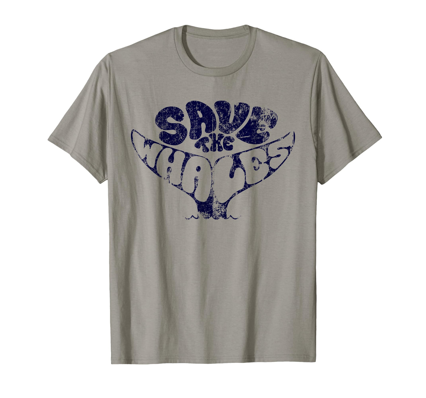 Save The Whales Distressed Vintage Environmentalist T-Shirt