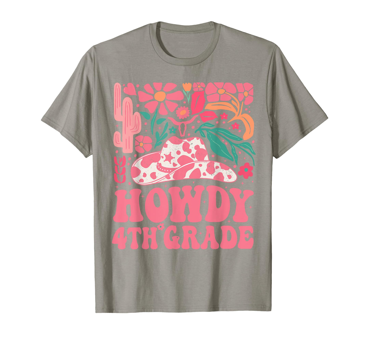 Howdy Fourth Grade Western Cowgirls 4th Grade Squad Teacher T-Shirt